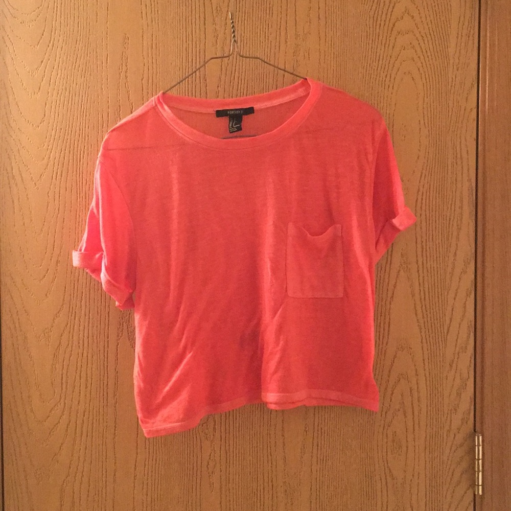 Pink crop top